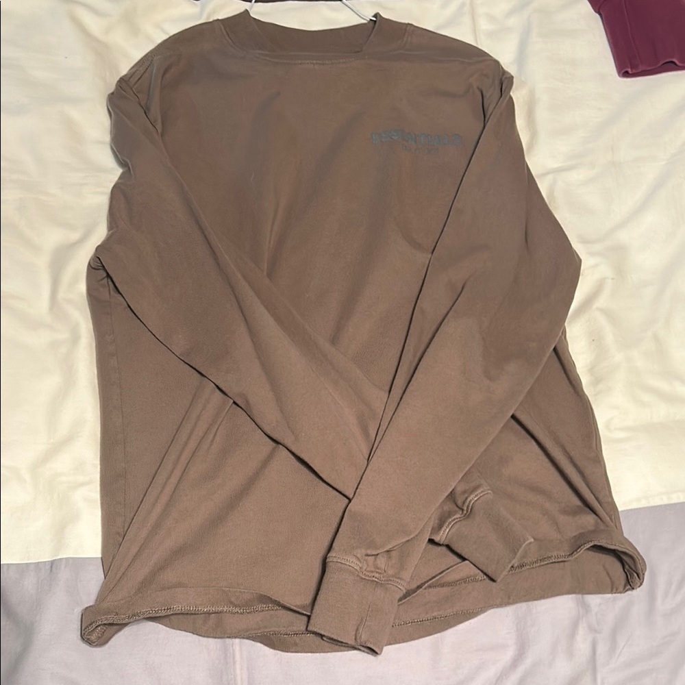 Men's Brown Long Sleeve Shirt